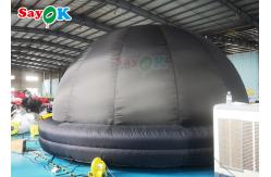 China Portable Black Inflatable Planetarium Dome Tent Blow Up Projection Tent supplier