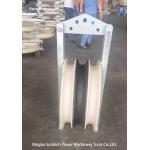 80kN OD 660mm Nylon Sheave Conductor Stringing Blocks For Transmission Line for sale