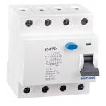 Fixed 3 Phase RCCB Circuit Breaker In 30ma 63A  230/400V 72mm Width 4P RCD electrical residual circuit breaker for sale