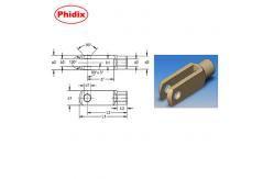China Different Dimensions Of Gas Spring Carbon Steel Clevis supplier