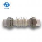 2 Round Head Wire Buckle Rubber Expansion Joint Pipe Compensator Silicone White Screw Connection Live for sale
