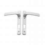 OEM Smooth Aluminum Window Door Lock With Handle Anodized Finish White color for sale