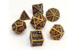 China Gold Plated Sharp Edge Polyhedral Dice Odorless Lightweight Durable supplier