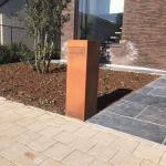 Customizable Modern Corten Sculpture Antique Mailbox Welding Process OEM / ODM
