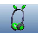 Children 8 Hours 300mAh 40mm Light Up Cat Headphones Bluetooth phone headset for sale