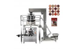 China Automatic Chips Tea Biscuit Rotary Doypack Packing Machine 304SS Frame supplier