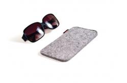 China Lightweight 9*18 Cm Felt Fabric Bags For Glasses EN71 Certification supplier
