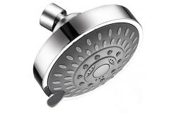 China 4Inch Single Wall Mounted Shower Head Adjustable Ball Joint In Chrome supplier