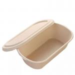 850ml 1000ml Compostable Sugarcane Container Disposable Take Away Lunch Box for sale