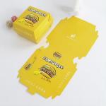 White Cardboard Hamburger Patty Box Biodegradable Burger Box Recyclable Packaging