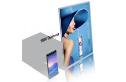 China Ultra-Thin Glass LED Light Box 5.76W Power Consumption 80000hrs Life Span supplier
