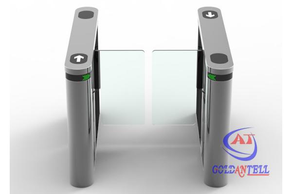 Facial Detection SUS304 Swing Gate Turnstile For Check Out Counter