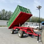 Customized Farm Trailer 4wheels Hydraulic Dump Trailer Perfect For Agricultural Transportation for sale