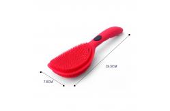 China Anti Deformation Silicon Dishwashing Brush With Long Handle supplier
