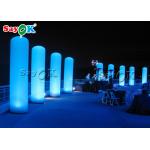 Custom LED Inflatable Column Pillar For Wedding /  Stage / Party Entrance Decoration for sale