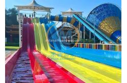 China Rainbow Multiple High Speed Racer Water Slide For Outdoors supplier