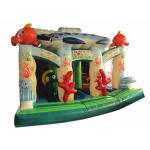 Beautiful Colourful Commercial Inflatable Water Slides Undersea World Theme 0.55mm Pvc Tarpaulin for sale