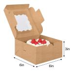 Flourish Arrivals Cake/Bakery/Candy Folding Window Boxes with Lids Packaging Solution using 100% Recycled Material Paper for sale