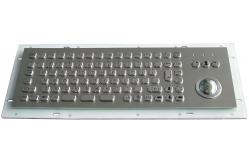 China Industrial Metal Kiosk Compact Keyboard with Ruggedized Trackball supplier