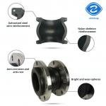 Round Single Sphere Expansion Joint Rubber DN25 DN3000 Flange Stainless Steel 304 316L