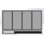 Self Contained 4 glass door upright freezer 10ft With 30'' Wide Glass Door for sale