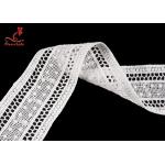 5.2cm Width Water Soluble Lace Trimming For Straight Skirt Tail Design