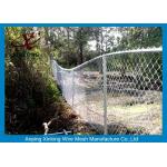 Hot Dipped Galvanized Chain Link Fencing , Chain Link Wire Fence For Park for sale