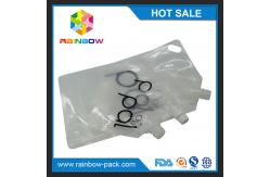 China 4oz / 8oz / 16oz transparent stand up wine pouch with BPA free spout supplier