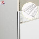 Brushed Aluminium Tile Trim , Anodized Metal Tile Trim 8mm Anticorrosion