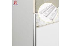 China Brushed Aluminium Tile Trim , Anodized Metal Tile Trim 8mm Anticorrosion supplier