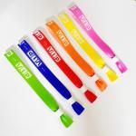 Custom Logo Polyester Woven Cloth Wristbands Concert Promotion Events Gift Adjustable Length