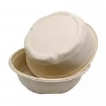 Biodegradable Compostable Sugarcane Disposable Bowls 500ml Takeaway Bowls With Lid for sale