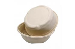 China Biodegradable Compostable Sugarcane Disposable Bowls 500ml Takeaway Bowls With Lid supplier