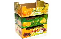 China OEM Folding Cardboard Fruit And Veg Boxes Customized Size supplier