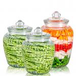 Wide Mouth Airtight Fermenting Glass Food Canister for sale