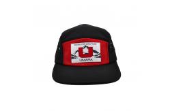 China Customized 5 Panel Camper Hat with Logo Woven Label Ects Laser Cutting Panel supplier