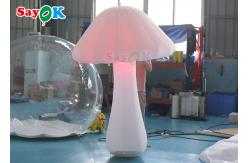 China Oxford Cloth 2m LED Inflatable Lighting Decoration White Mushroom supplier