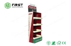 China Custom Made Printing Advertising Retail Cardboard Shelf Paper Floor Display Stand supplier