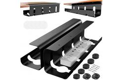China Cable Management 43x10x10cm Adjustable Metal Cable Storage Bracket/Tray with Clamp supplier