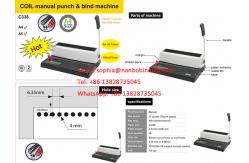 China 6.35mm Pitch A4 Paper Manual Coil Binding Machine For Office supplier