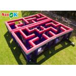 Inflatable Sport Game Red Inflatable Obstacle Course / Carnival Potable Maze Game Laser Tag Inflatable Laser Maze for sale