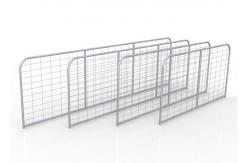 China Galvanized Steel Farm Gates Pre Fitted Collared ’N’ Stay 16ft Height supplier
