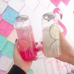 Empty 500ml Plastic Juice Bottles Ice Cream Shops Restaurants Eco - Friendly for sale