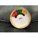 Back Mounting Fire Extinguisher Manometer , Red Color Fire Pressure Gauge for sale