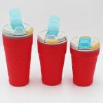 Colored Silicone Couples Water Bottles 560ml Exquisite Coffee Mugs for sale