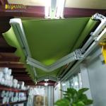 Hyperbolic arm telescopic awning, strong arms support awning for sale
