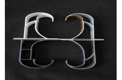 China 9.5cmx5.5cm Metal 0.3mm Ceiling Mount Curtain Rod Brackets supplier