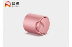 China Pink Color 18mm 20mm 24mm Disc Top Cap Plastic Bottle Caps For Cosmetics supplier
