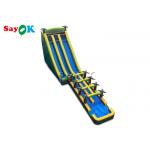 Large Multi Channel  PVC Inflatable Bouncer Slide With Pool for sale