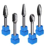 3mm 6mm Tungsten Steel Yg8 Carbide Rotary Burr For Wood Sphere Concave Cutter for sale